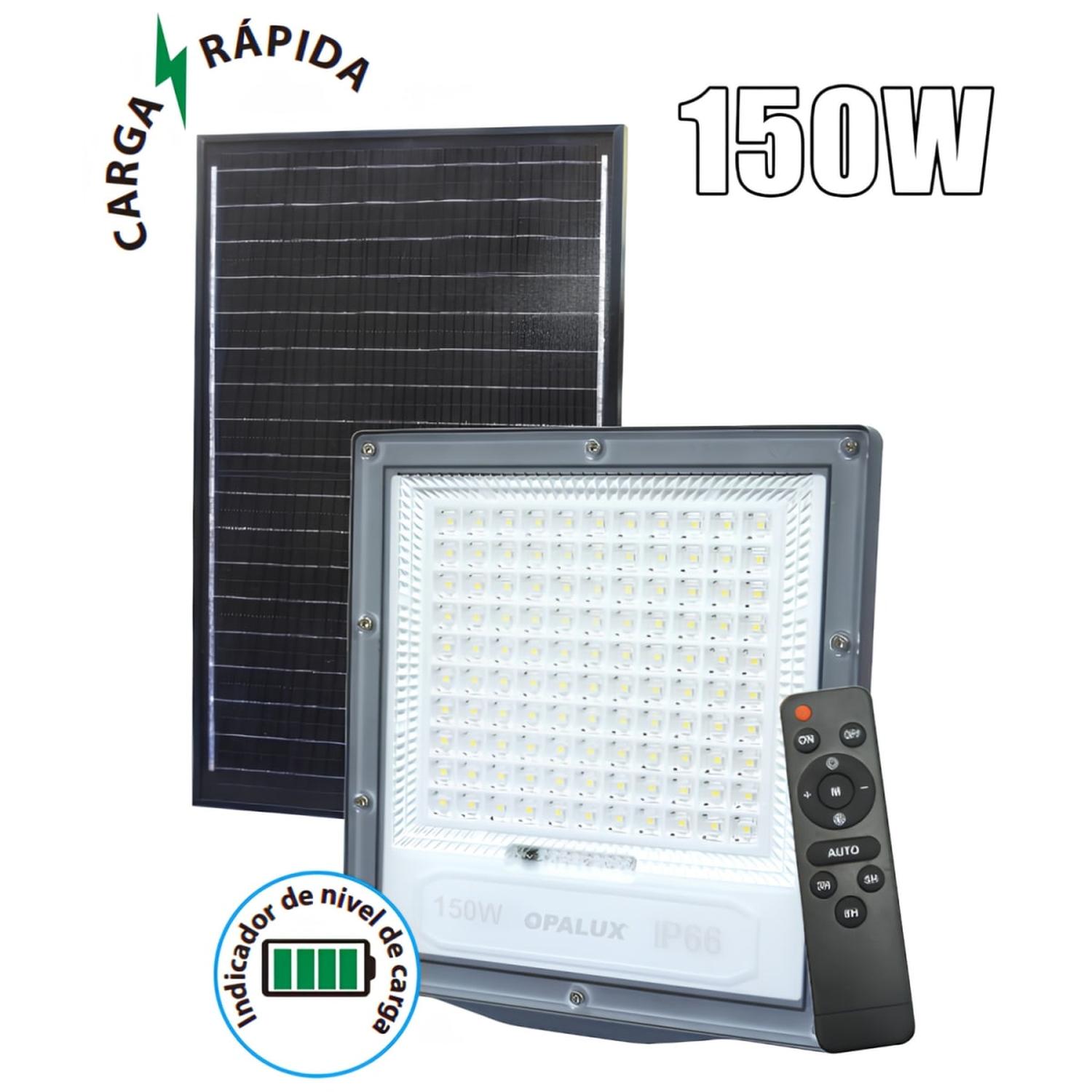 REFLECTOR LED CON PANEL SOLAR 150W OPALUX - 4