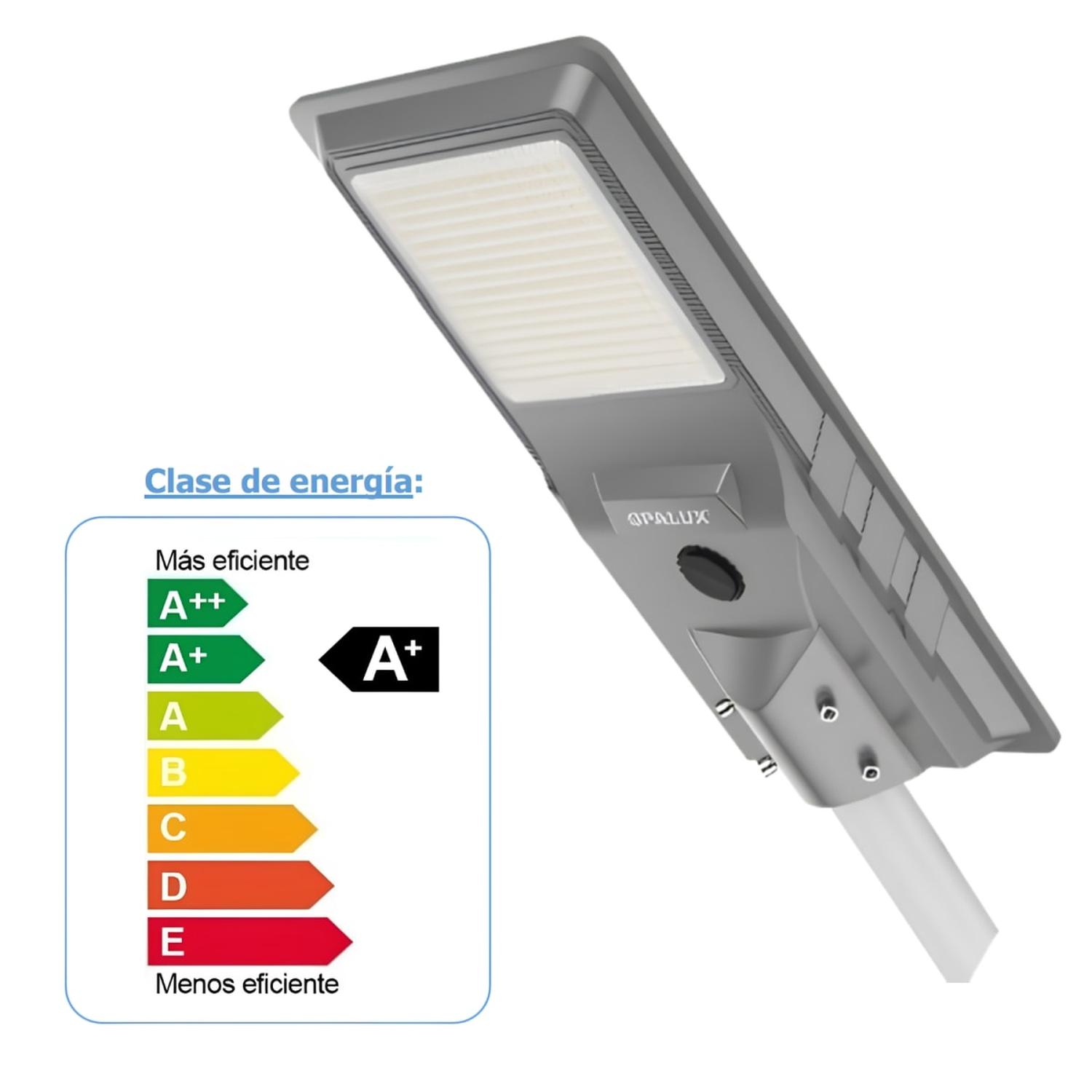 LUMINARIA SOLAR LED PASTORAL CON SENSOR RADAR Y FOTOCELDA 500W TRICOLOR OPALUX - 2