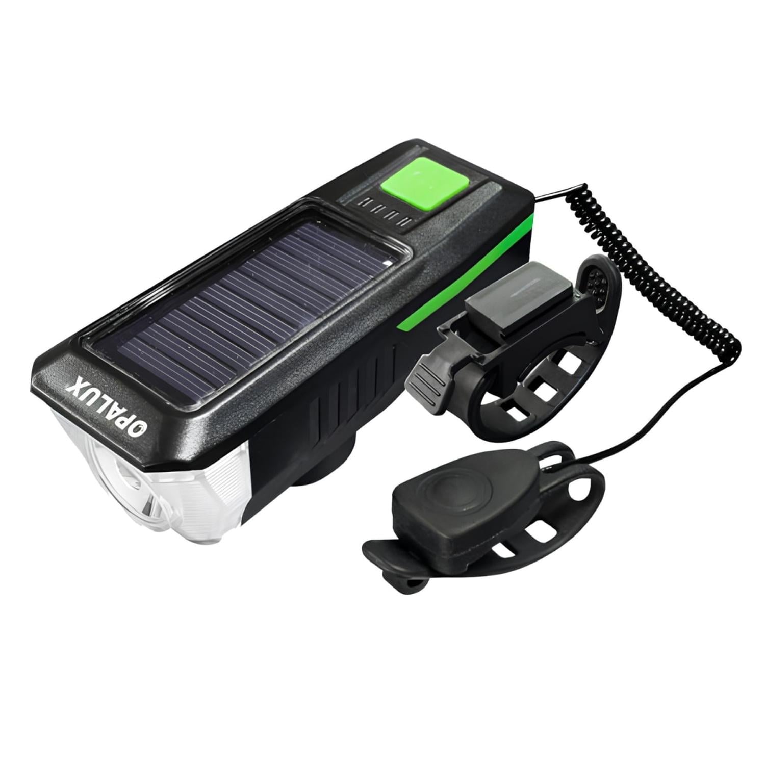 LINTERNA PARA BICICLETA Y LUZ POSTERIOR CON SONIDO OPALUX - 1