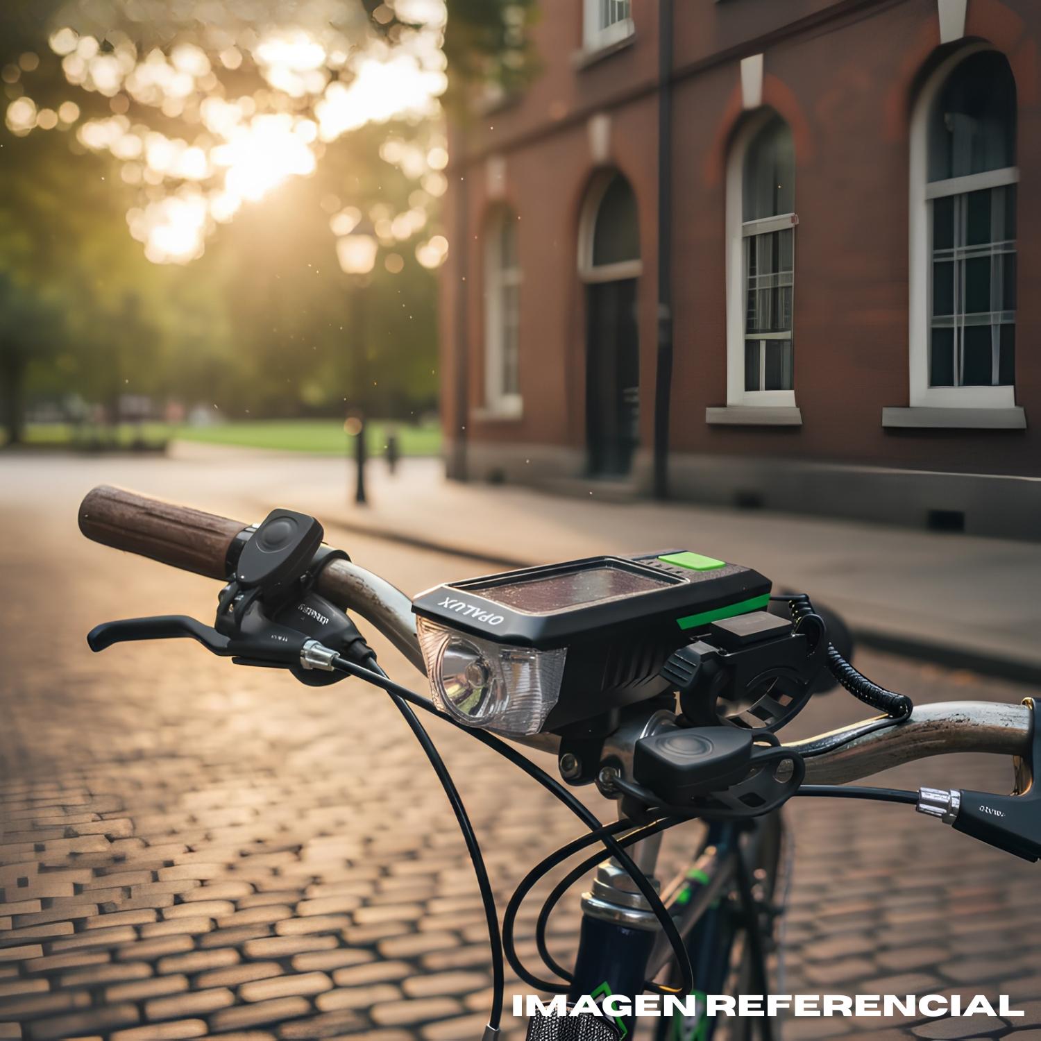 LINTERNA PARA BICICLETA Y LUZ POSTERIOR CON SONIDO OPALUX - 3