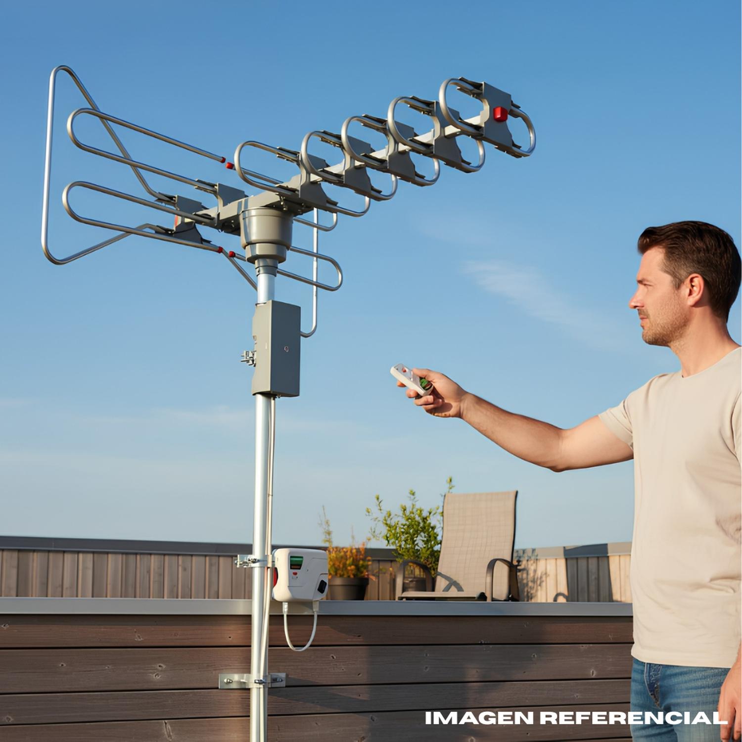 ANTENA AÉREA GIRATORIA CON CONTROL REMOTO HD KONSTAR - 3