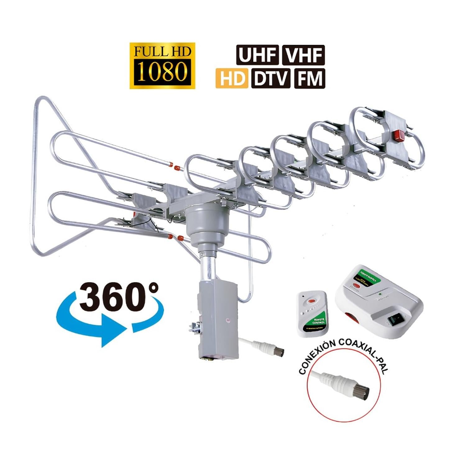 ANTENA AÉREA GIRATORIA CON CONTROL REMOTO HD KONSTAR - 4