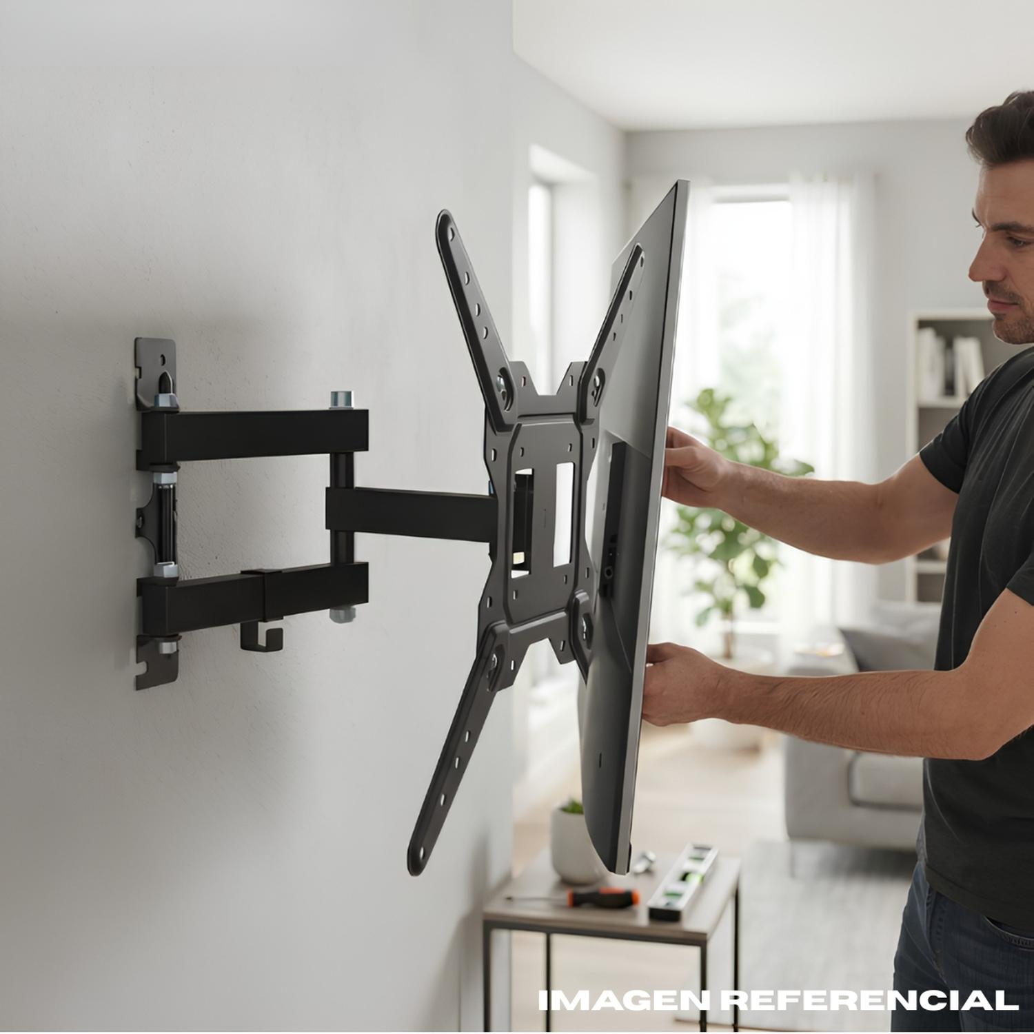 RACK PARA TV MOVIBLE 23' HASTA 55' BATBLACK - 3