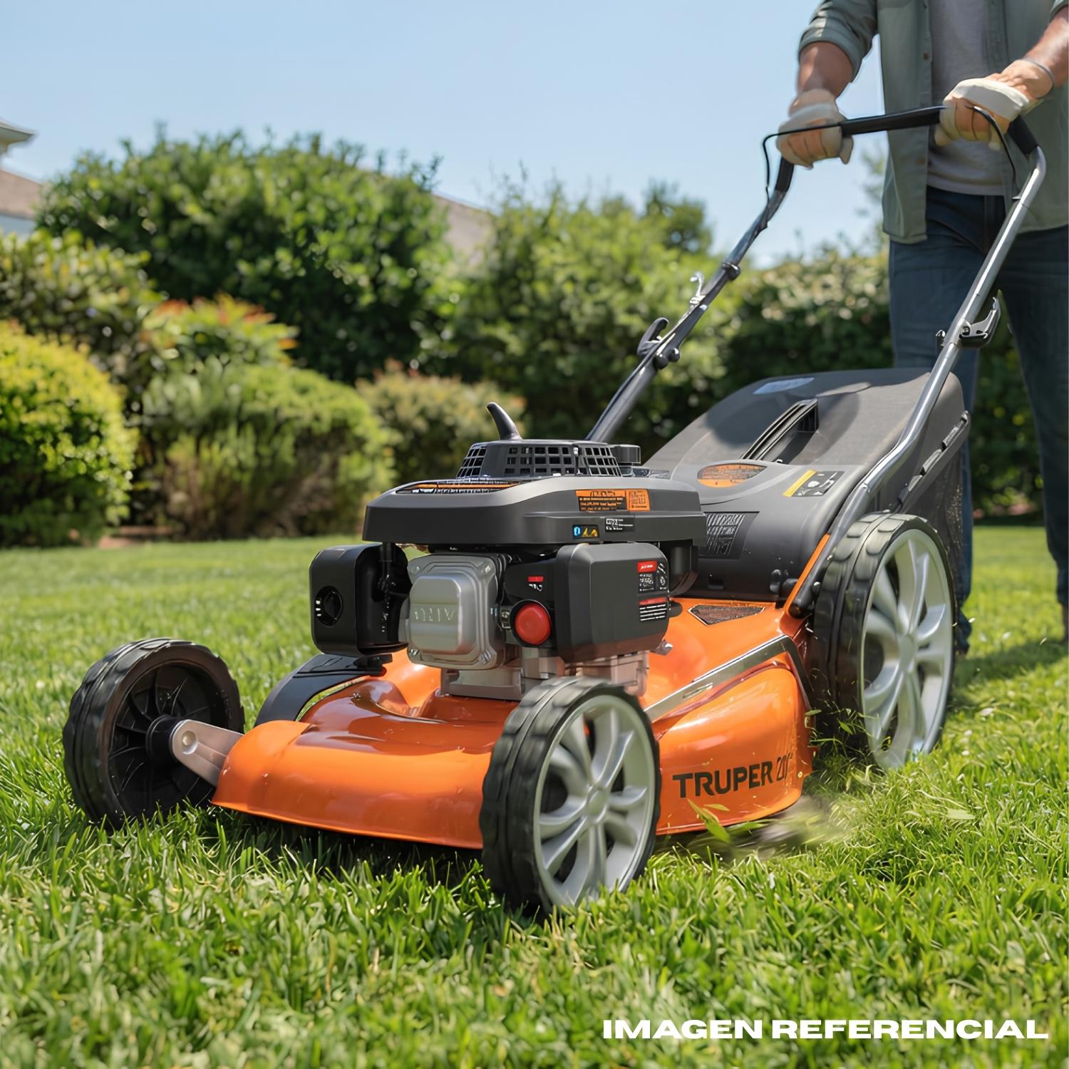 PODADORA CON MOTOR A GASOLINA DE 5 HP 20' DE CORTE TRUPER - 3