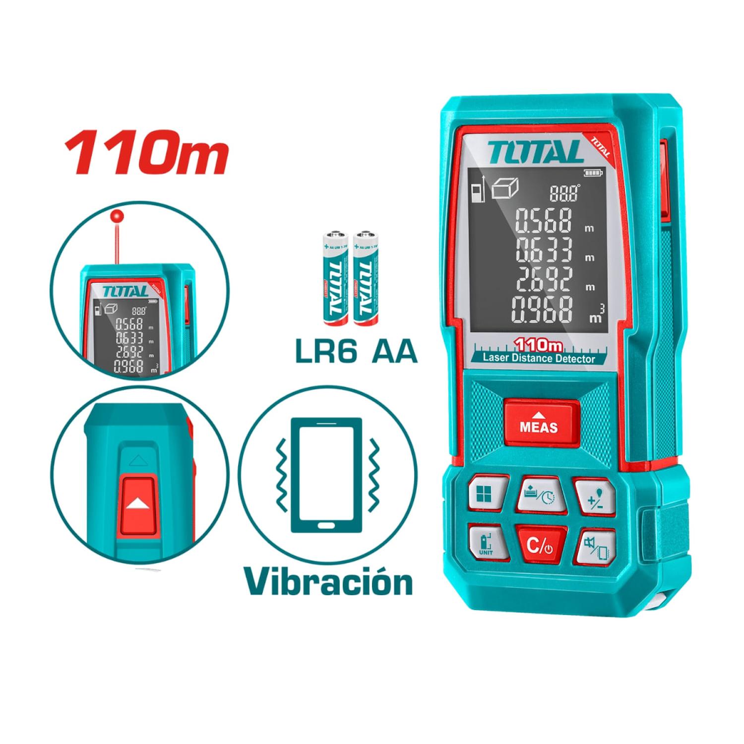 MEDIDOR DE DISTANCIA LASER 110M TOTAL - 4
