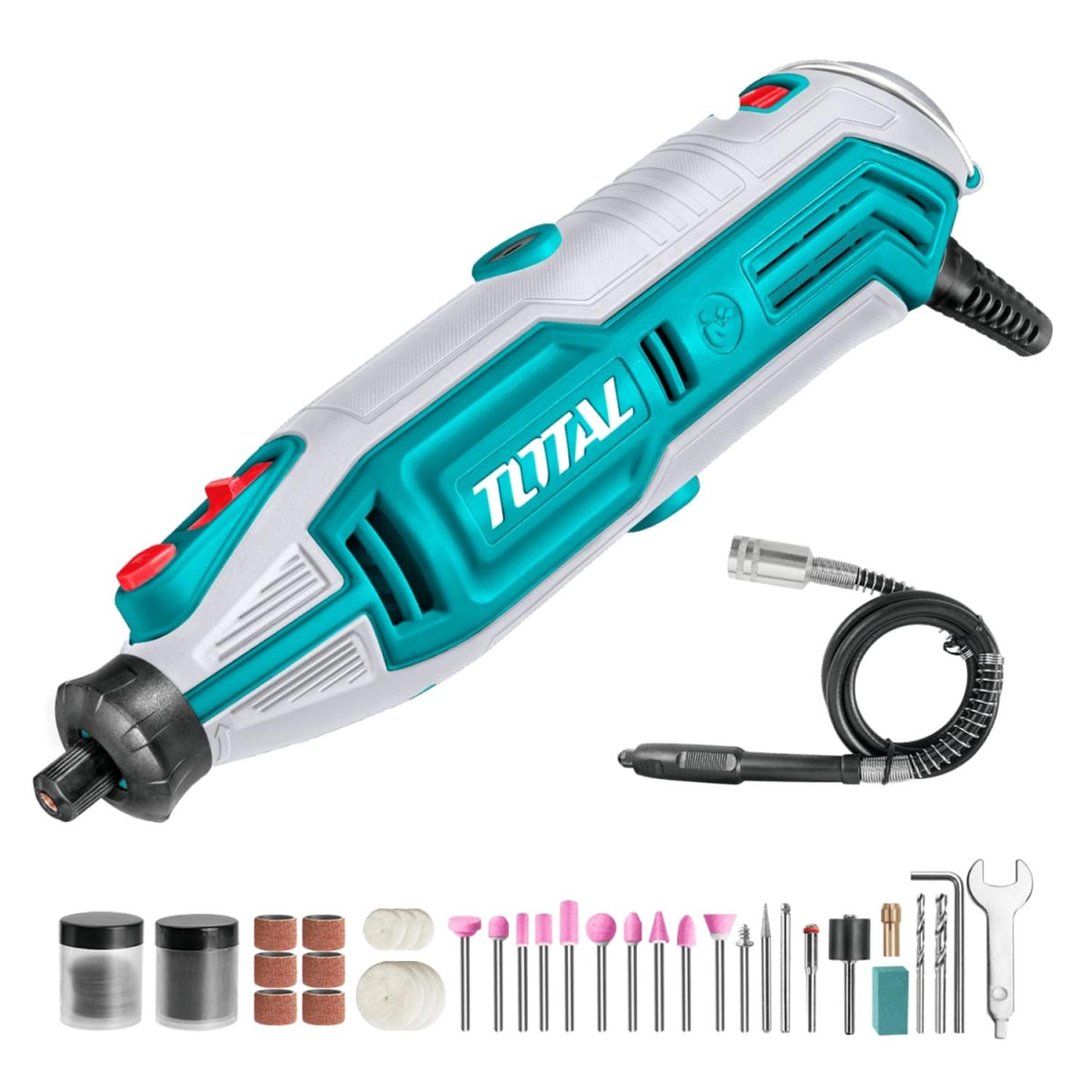 MINI GRINDER RECTIFICADOR 130W + 110 ACCESORIOS TOTAL - 1