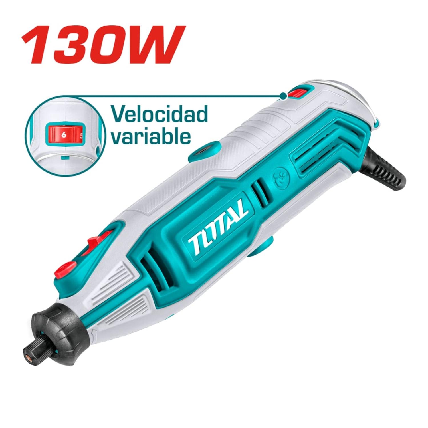 MINI GRINDER RECTIFICADOR 130W + 110 ACCESORIOS TOTAL - 4