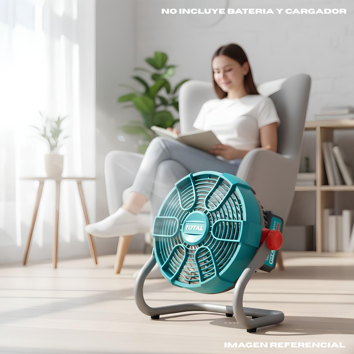 VENTILADOR 11' SISTEMA DUAL (BATERÍA Y CORRIENTE) TOTAL - 3