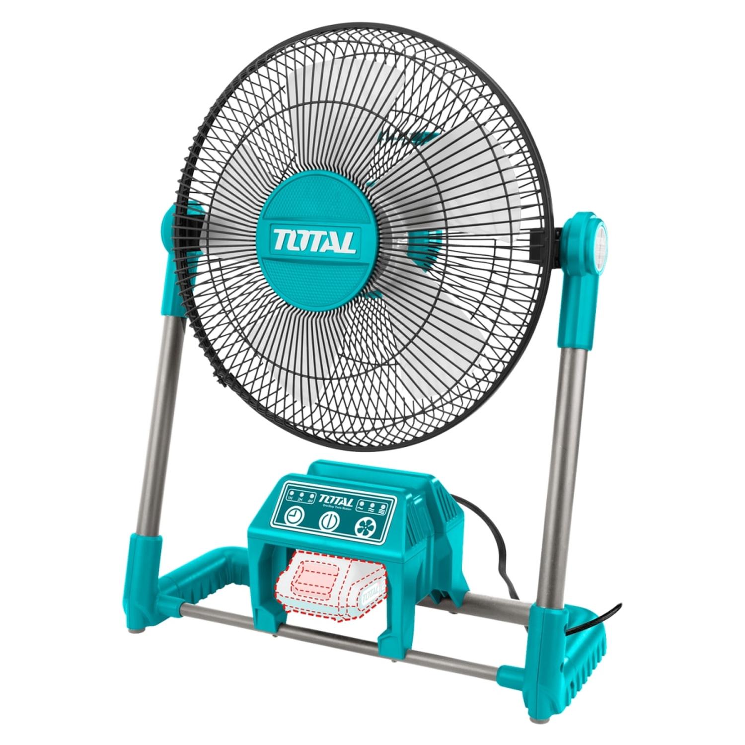 VENTILADOR 13' SISTEMA DUAL (BATERIA Y CORRIENTE) TOTAL - 1