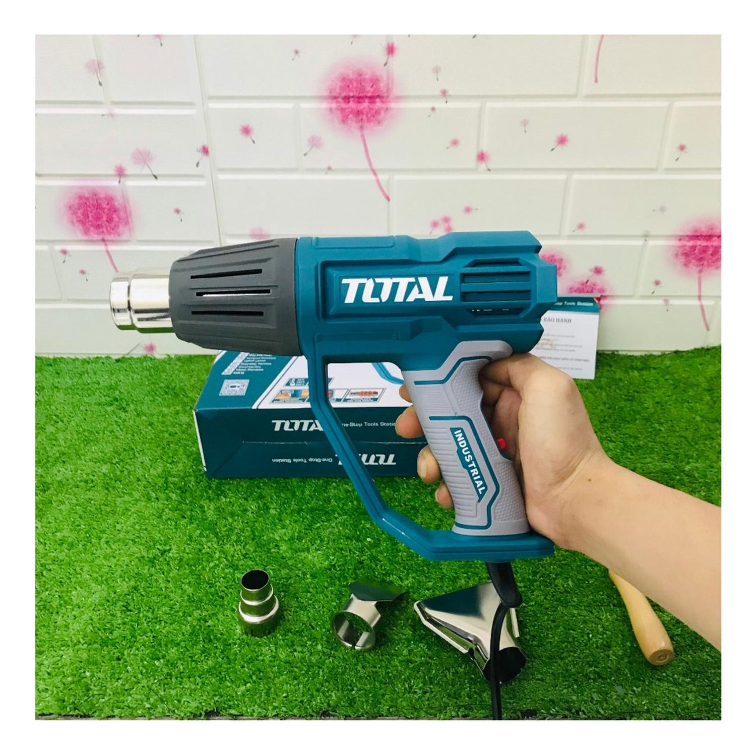 PISTOLA DE CALOR GRADUABLE 2000W CON ACCESORIOS TOTAL - 6
