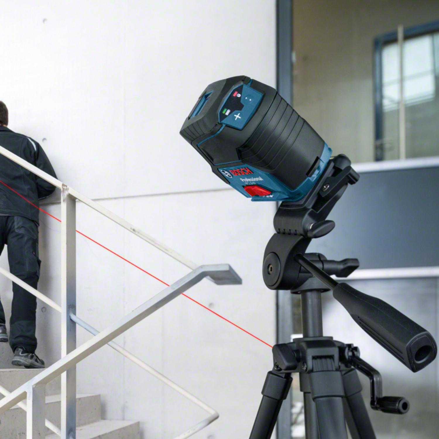 NIVEL LASER ROJO GCL 2-15 + RM1 + MALETÍN BOSCH - 6