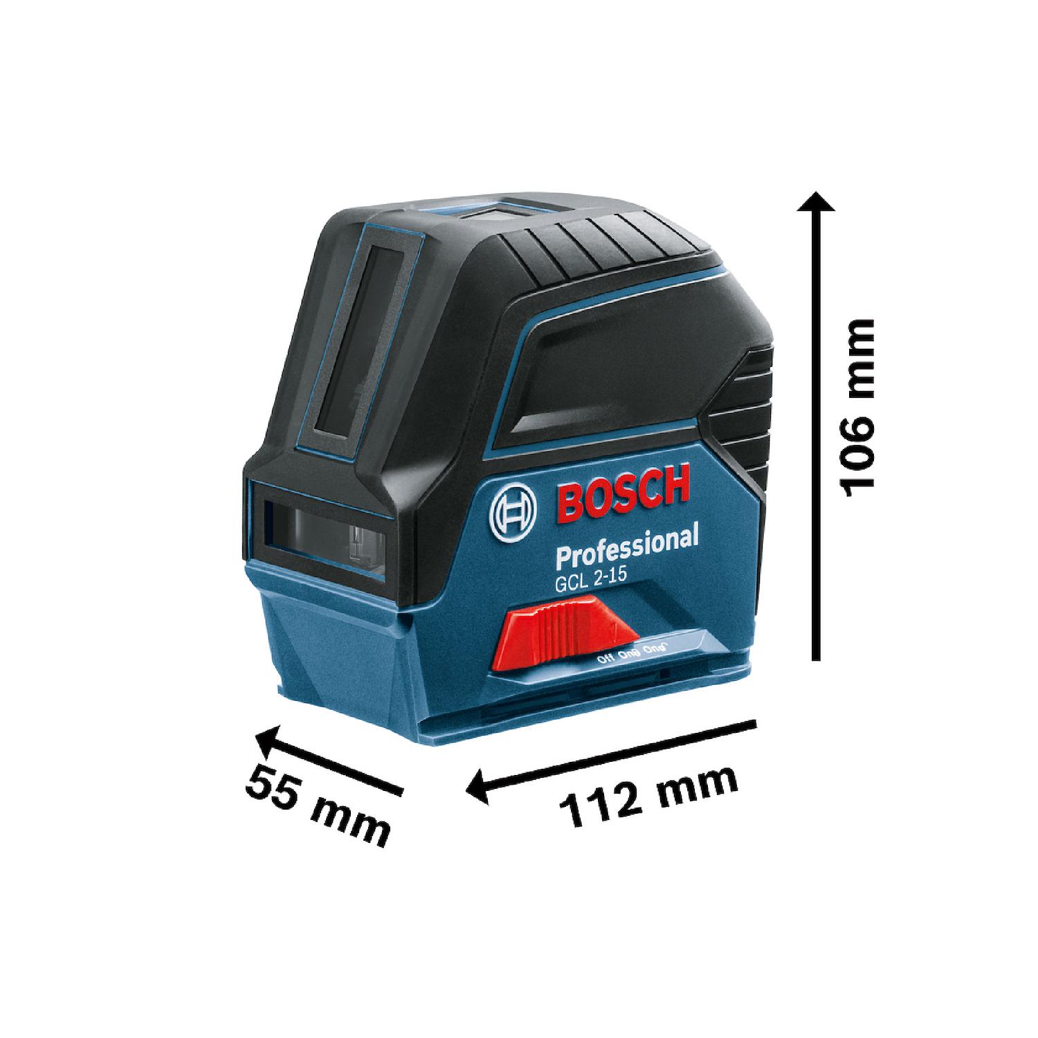 NIVEL LASER ROJO GCL 2-15 + RM1 + MALETÍN BOSCH - 9