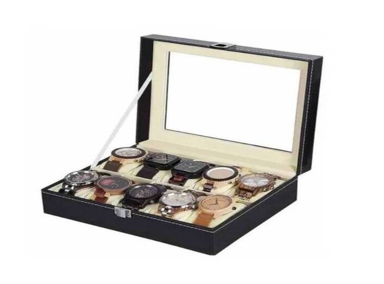 ORGANIZADOR PORTA RELOJES X10 BIOCUERO - 1