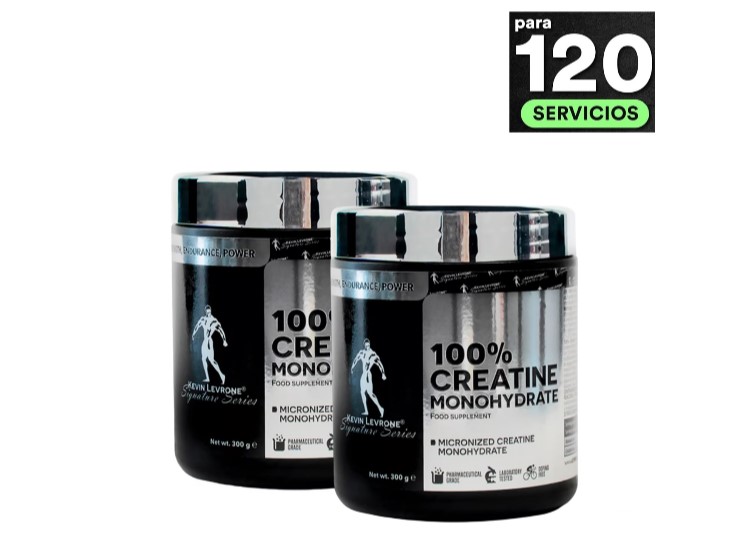 PACK X2 CREATINA MONOHIDRATADA KEVIN LEVRONE 300GR - 2