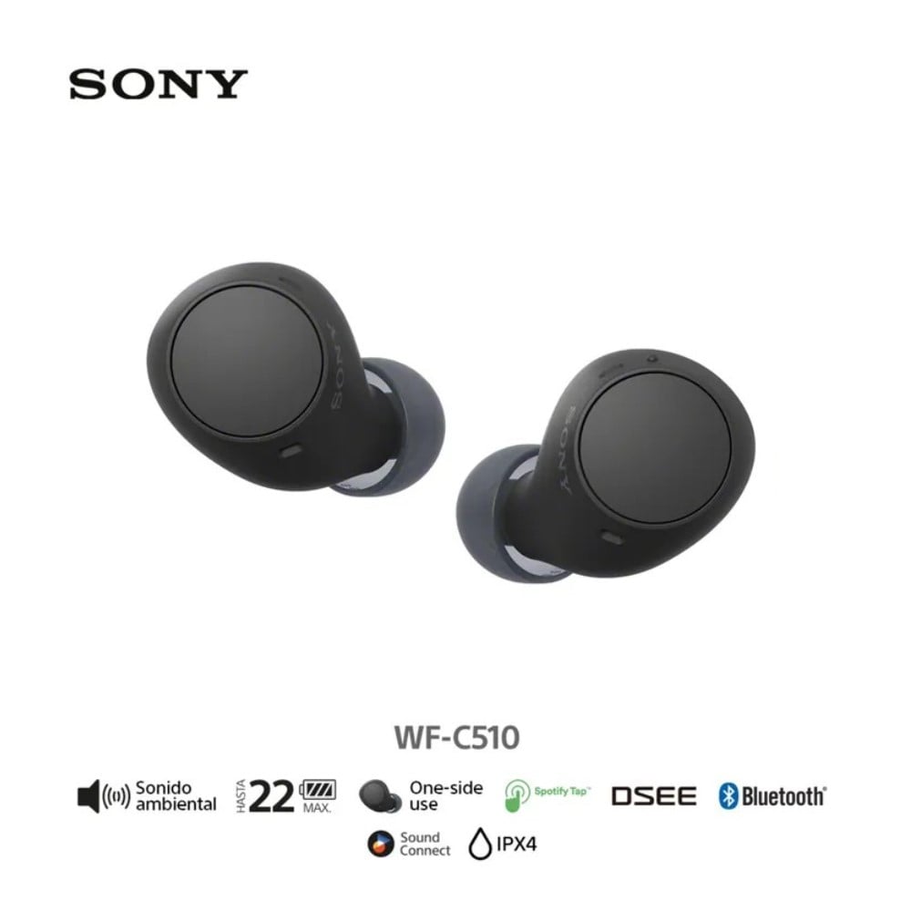AUDÍFONOS BLUETOOTH SONY WF-C510 TRUE WIRELESS NEGRO - 1