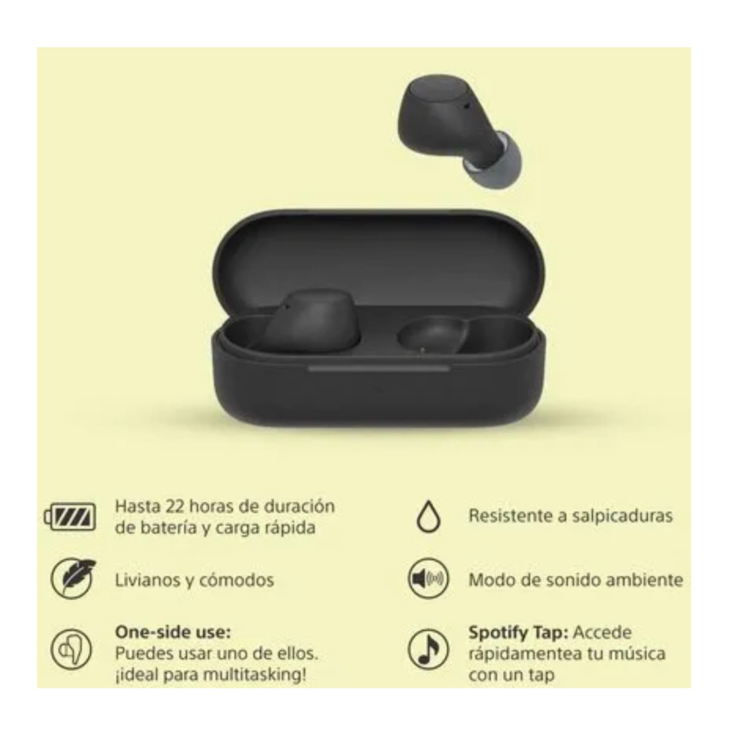 AUDÍFONOS BLUETOOTH SONY WF-C510 TRUE WIRELESS NEGRO - 2