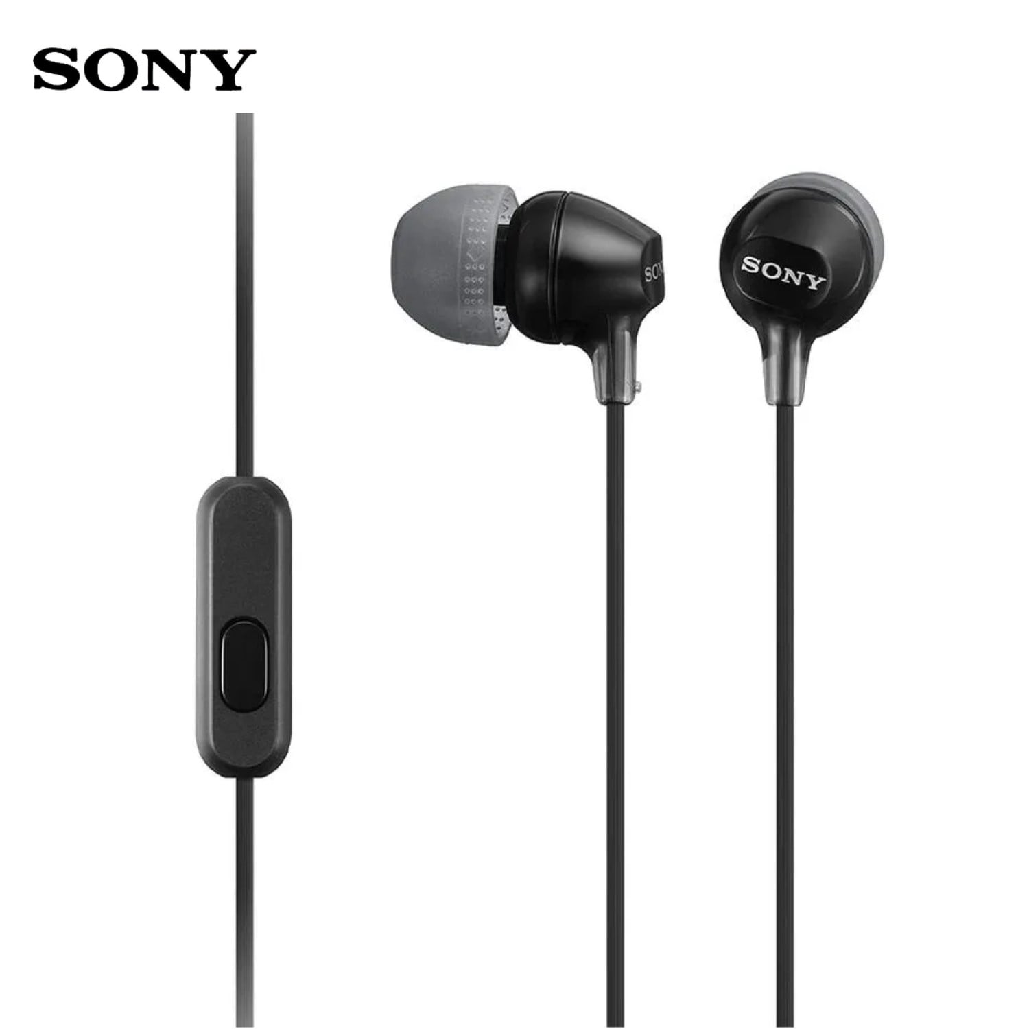 AUDÍFONOS IN EAR SONY MDR-EX15AP MICRÓFONO CONECTOR 3.5 MM NEGRO - 1