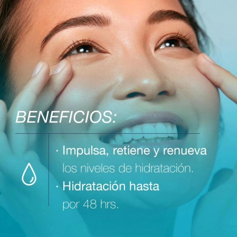 CREMA HIDRATANTE FACIAL GEL NEUTROGENA CON ÁCIDO HIALURÓNICO 50G + LENTES - 4