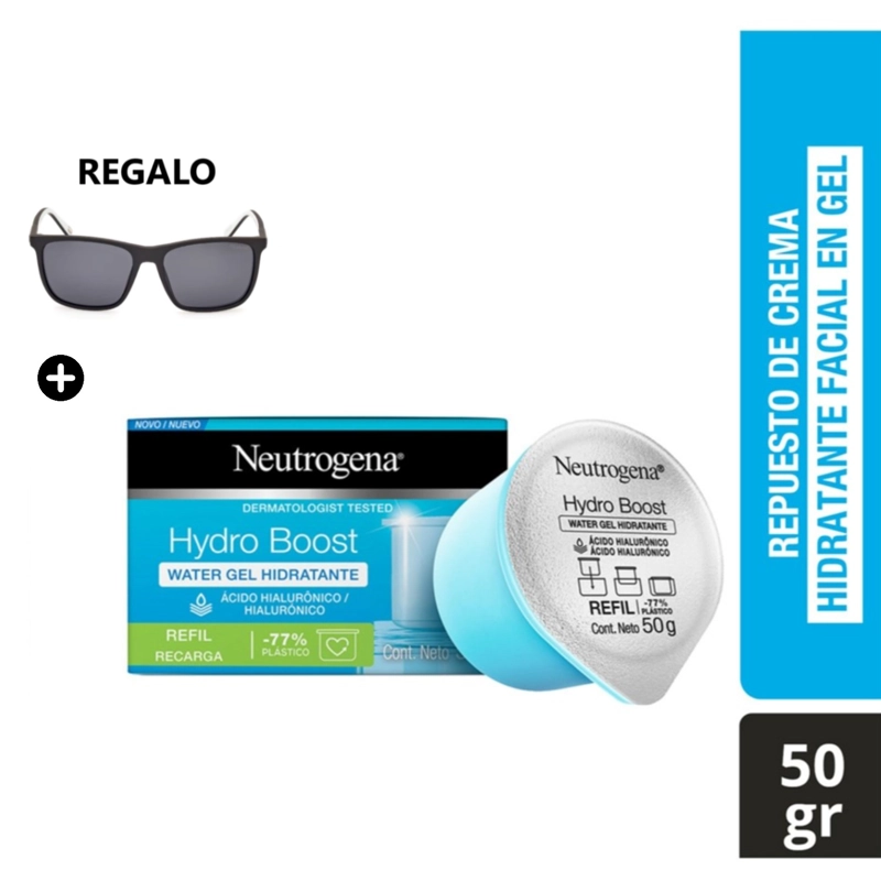 CREMA FACIAL REFILL HIDRATANTE NEUTROGENA 50GR CON ÁCIDO HIALURÓNICO + LENTES - 1