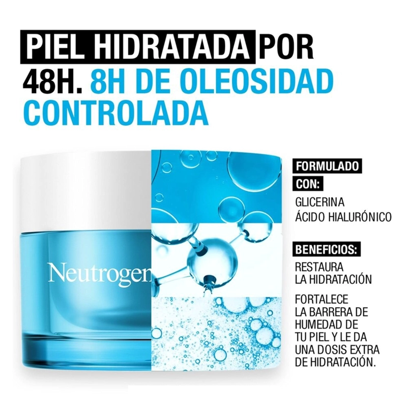 CREMA FACIAL REFILL HIDRATANTE NEUTROGENA 50GR CON ÁCIDO HIALURÓNICO + PARAGUAS PLEGABLE ALEATORIO - 2