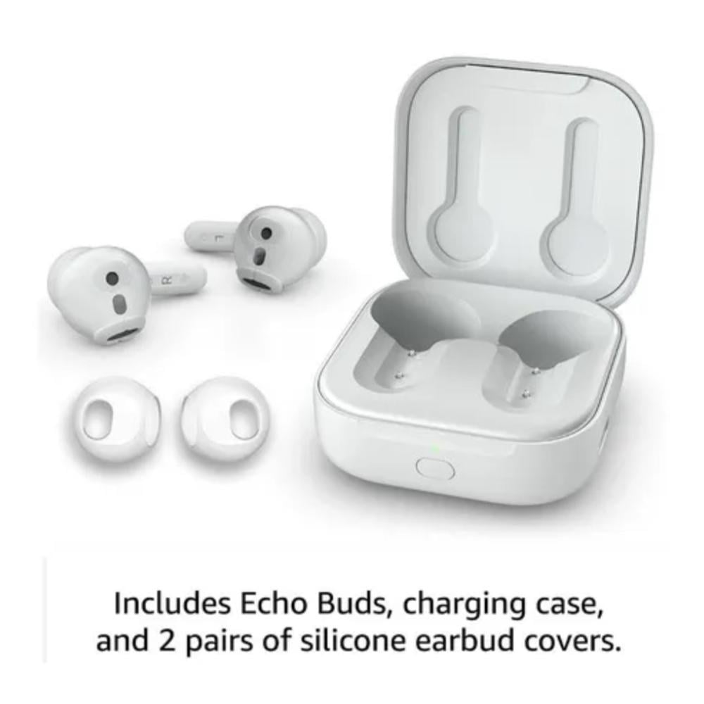 AUDÍFONOS INALAMBRICOS IN EAR AMAZON ECHO BUDS MODELO 2023 20HRS - BLANCO - 4