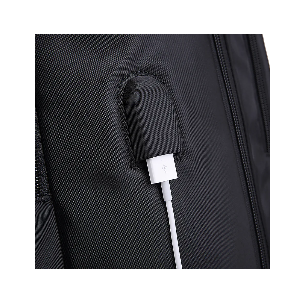 MOCHILA CABINERA PARA VIAJE COMPARTIMIENTO LAPTOP NEGRO - 6