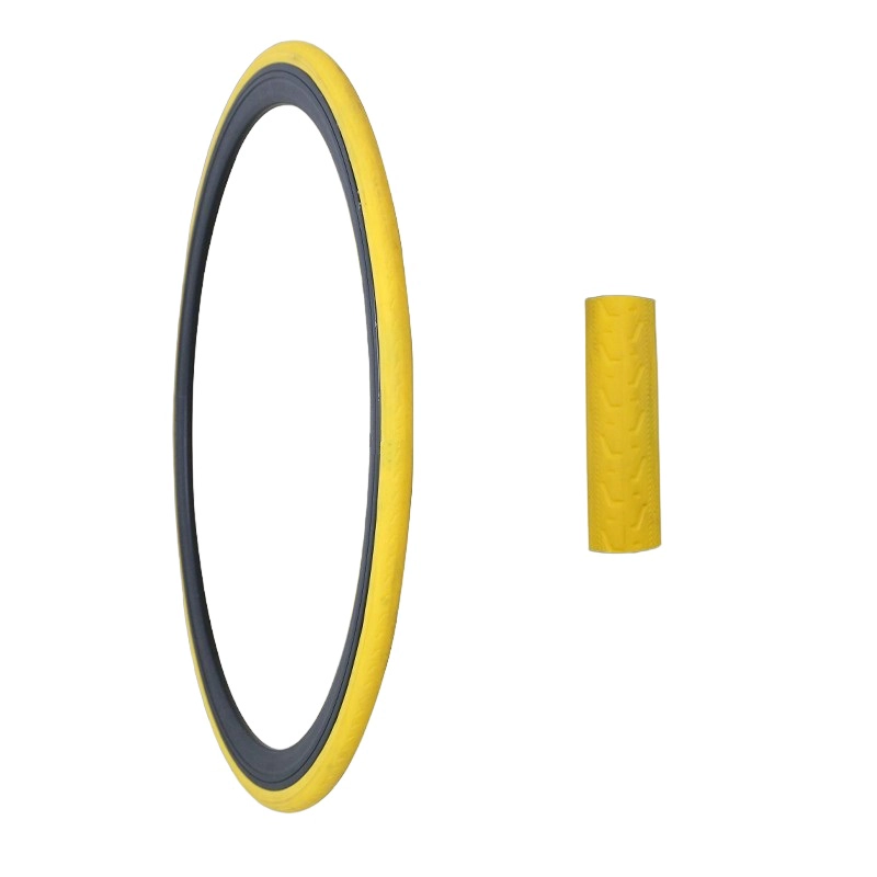 LLANTAS PARA BICICLETA ARO 700 X 23C AMARILLO ARO 28 (2 UND) - 2