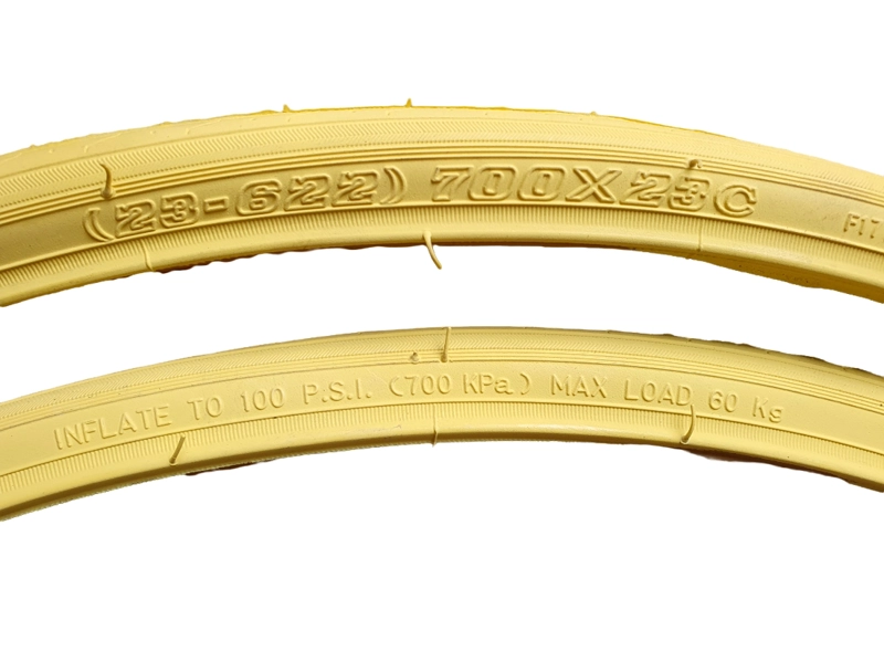 LLANTAS PARA BICICLETA ARO 700 X 23C AMARILLO ARO 28 (2 UND) - 3