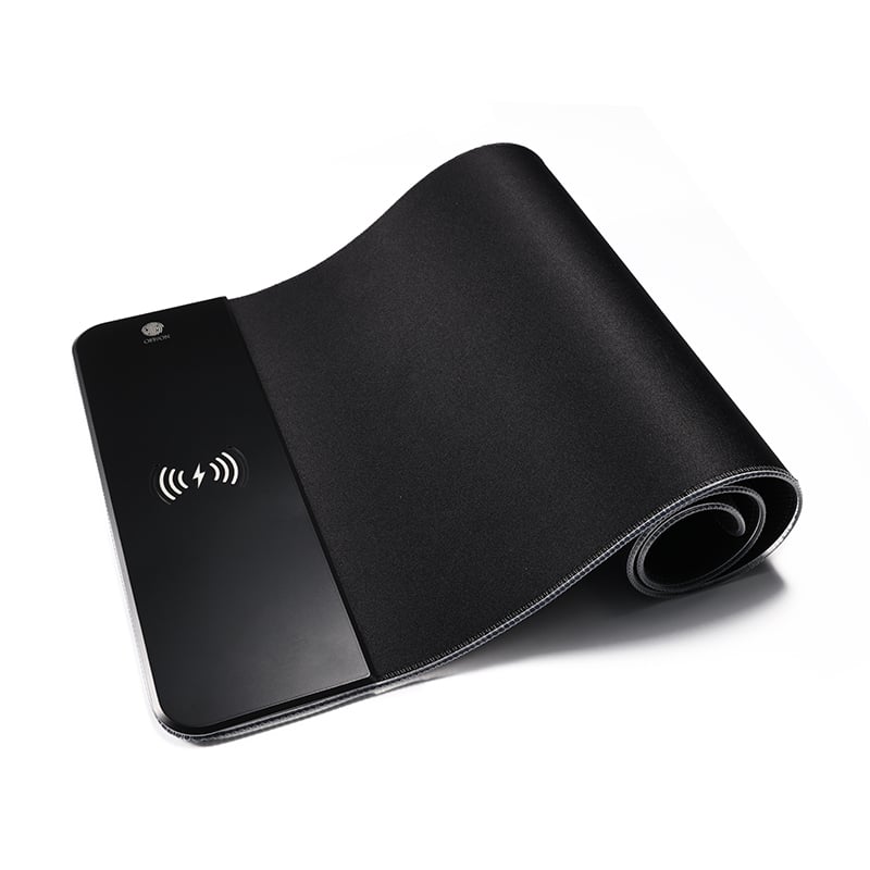 MOUSE PAD CON CARGADOR INALÁMBRICO PARA CELULARES CARGA RÁPIDA LUZ LED QI Gamer - 4