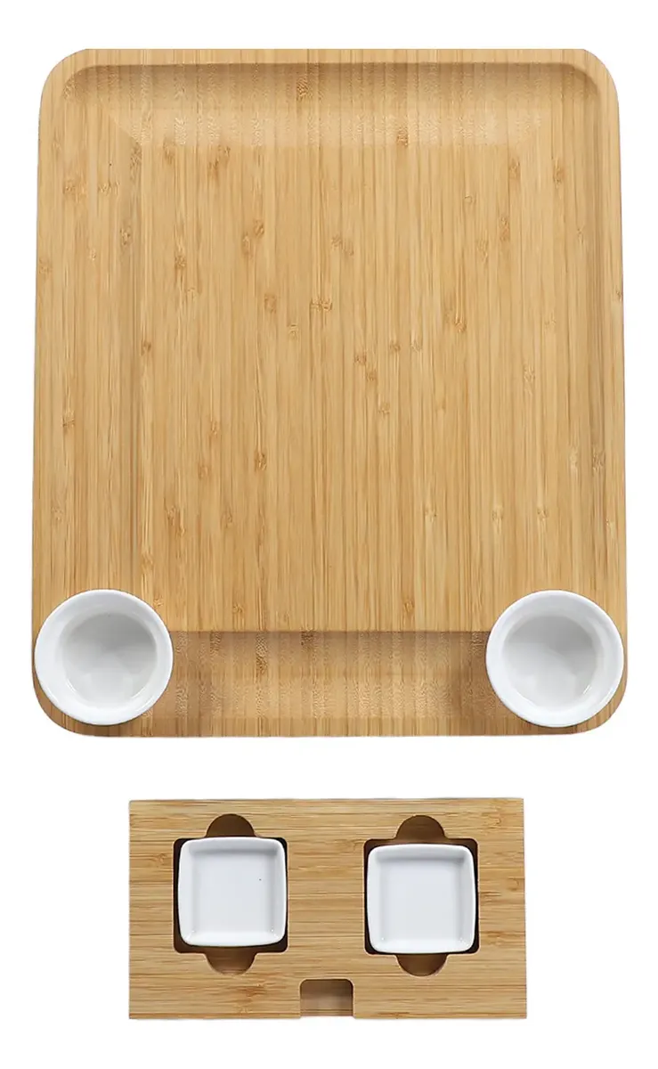 TABLA PARA QUESOS EXTENDIBLE DE BAMBÚ CON CUCHILLOS DE ACERO CON MANGO DE MADERA - 9