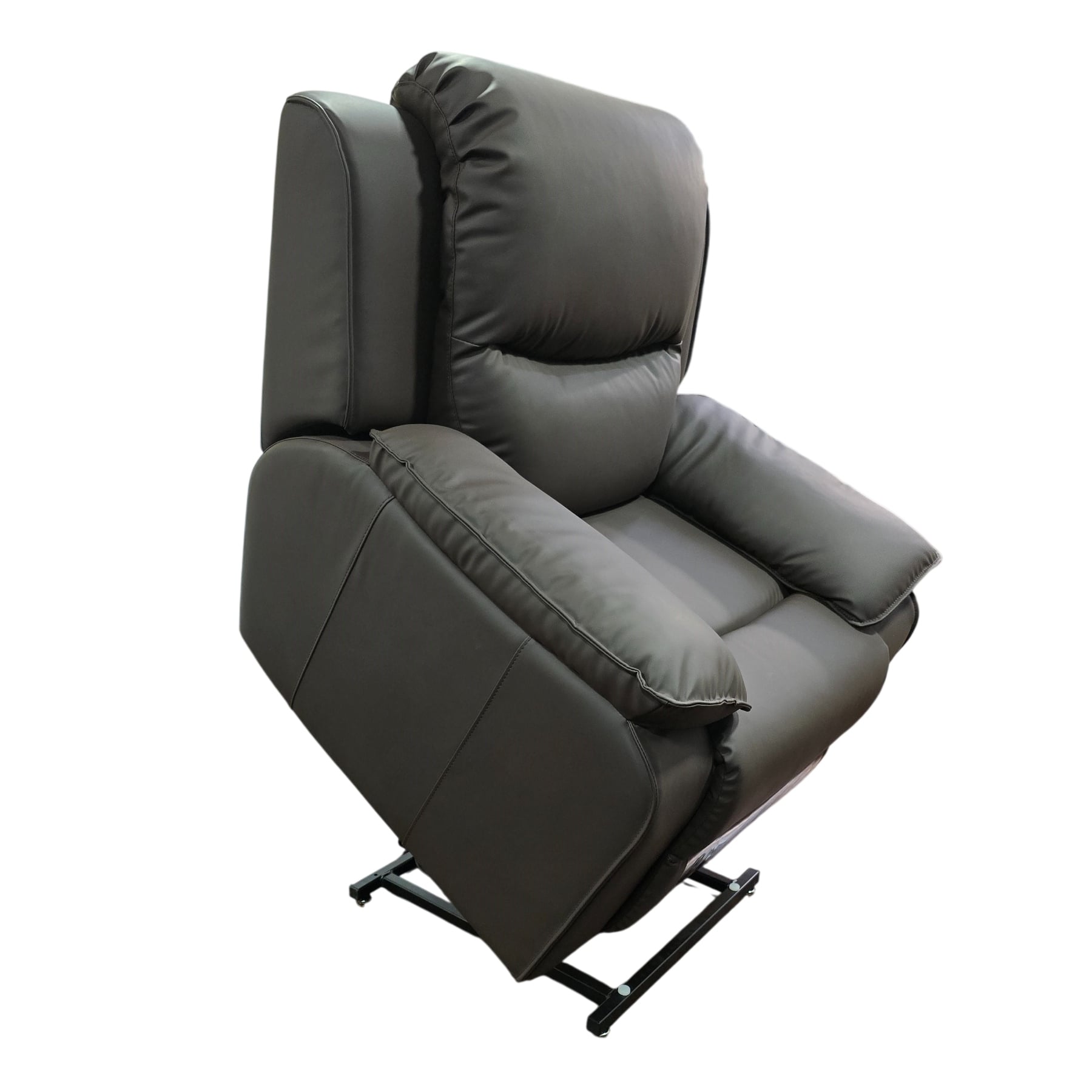 SILLON BERGER RECLINABLE CON ELEVADOR ELECTRICO Y MASAJEADOR - MARRON - 1