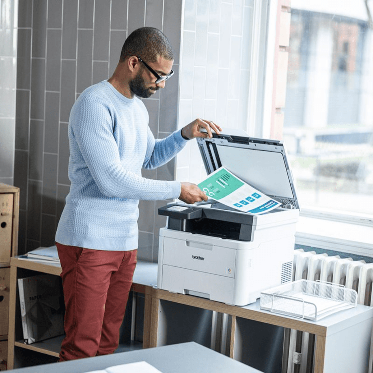 IMPRESORA BROTHER DCP-L3560CDW MULTIFUNCIONAL LASER COLOR WIFI - 5