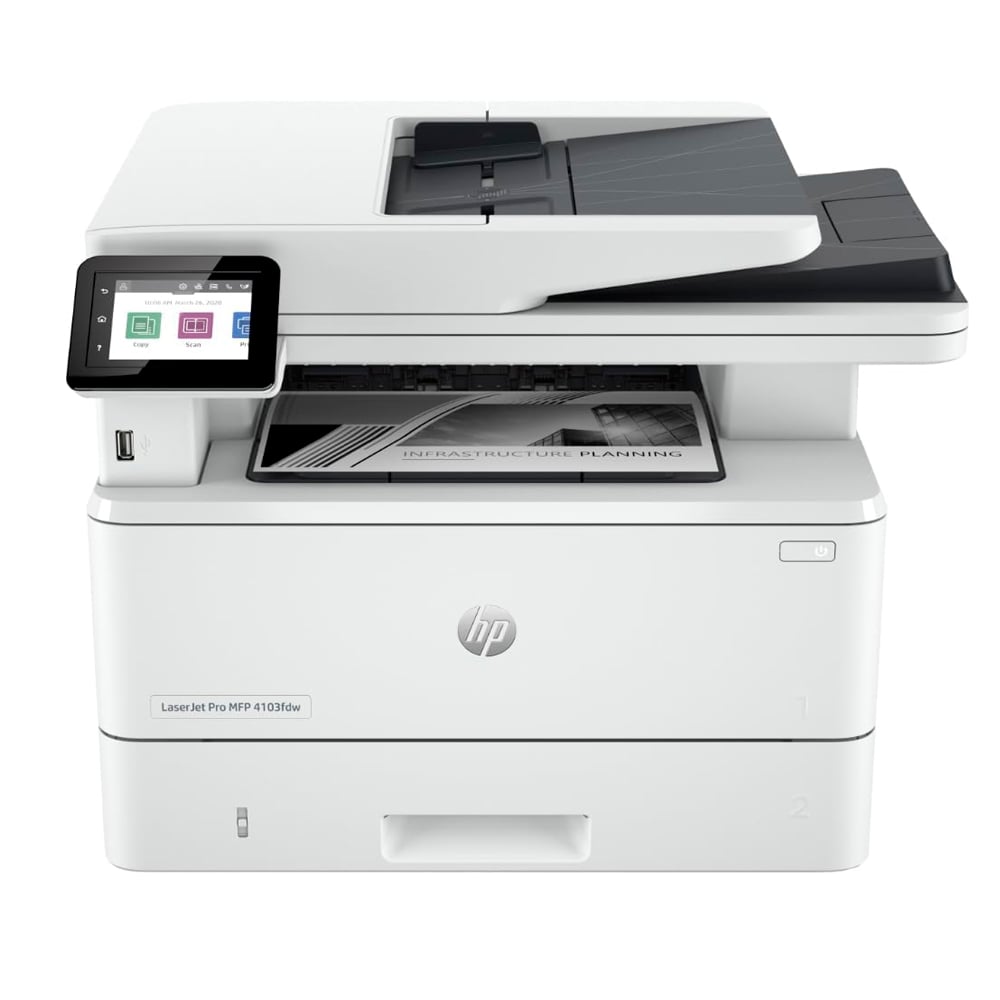 IMPRESORA MONOCROMATICA HP LASERJET PRO MFP 4103FDW, IMPRIME / COPIA / ESCANEA / FAX / USB 2.0 - 1