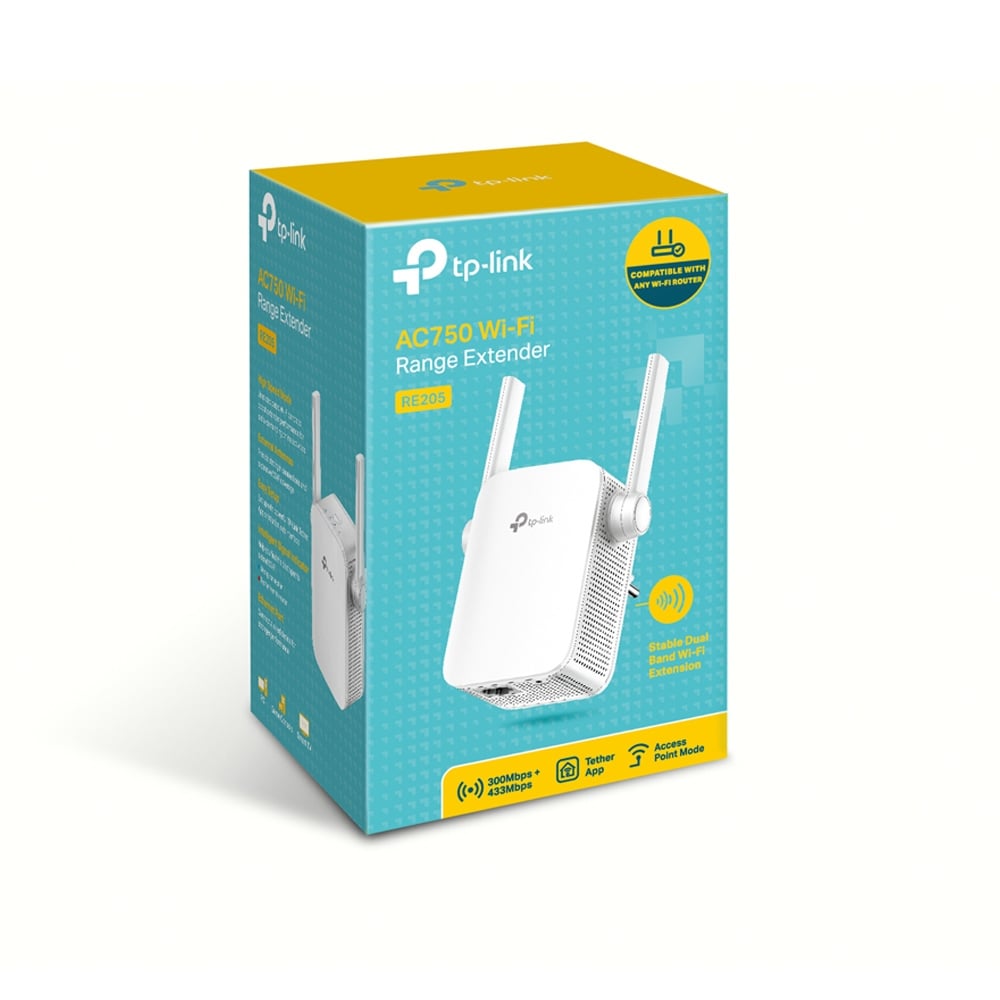 EXTENSOR TP-LINK RE205 AC750 DOBLE BANDA - 1