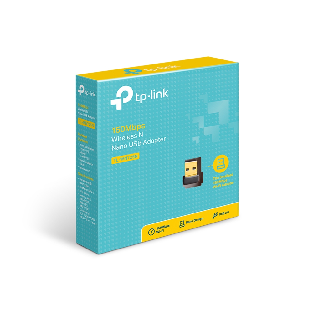 ADAPTADOR DE RED TP-LINK TL-WN725N MINI INALÁMBRICO - 1