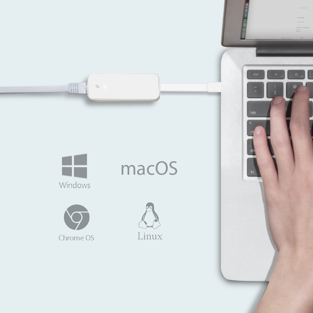 ADAPTADOR TP-LINK UE300C USB-C A ETHERNET GIGABIT - 5