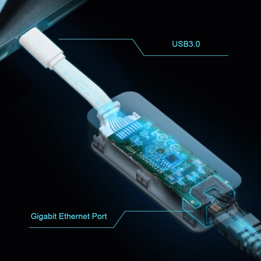 ADAPTADOR TP-LINK UE300C USB-C A ETHERNET GIGABIT - 6