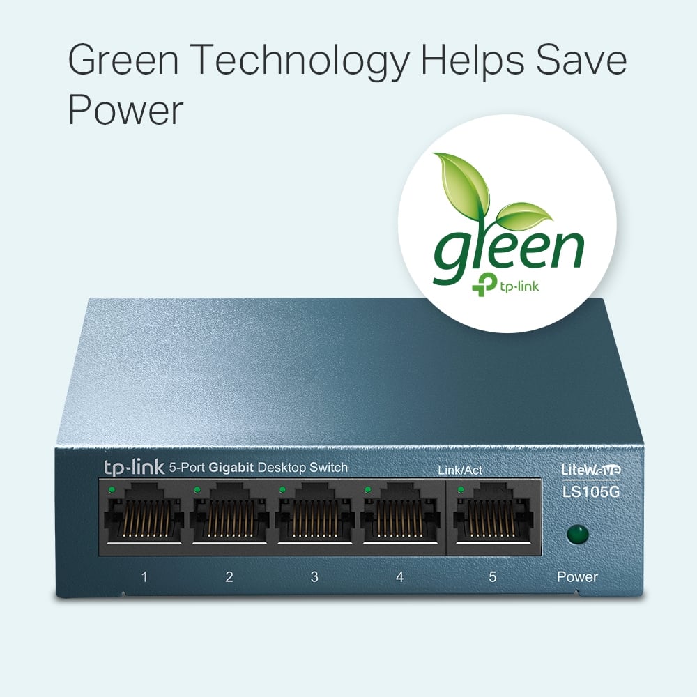 SWITCH TP-LINK LS105G 5 PUERTOS GIGABIT - 3