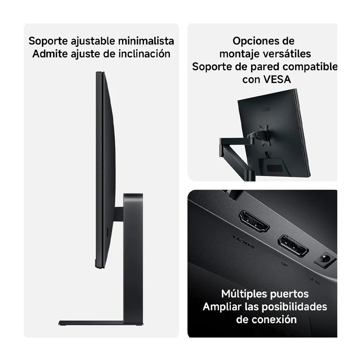 MONITOR XIAOMI A27I 2026 27 PULGADAS FHD IPS 144HZ 6MS NEGRO - 2