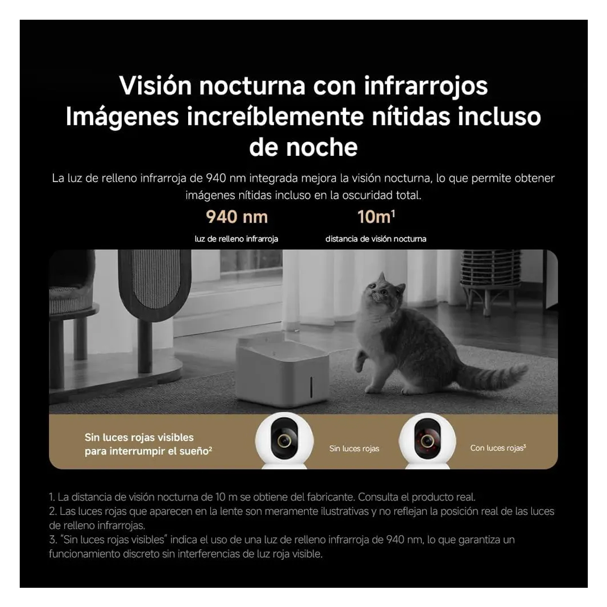 CÁMARA DE SEGURIDAD XIAOMI SMART CAMERA C701 EU IP WIFI INTERIOR 4K ULTRA HD AUDIO BIDIRECCIONAL BLANCO - 4