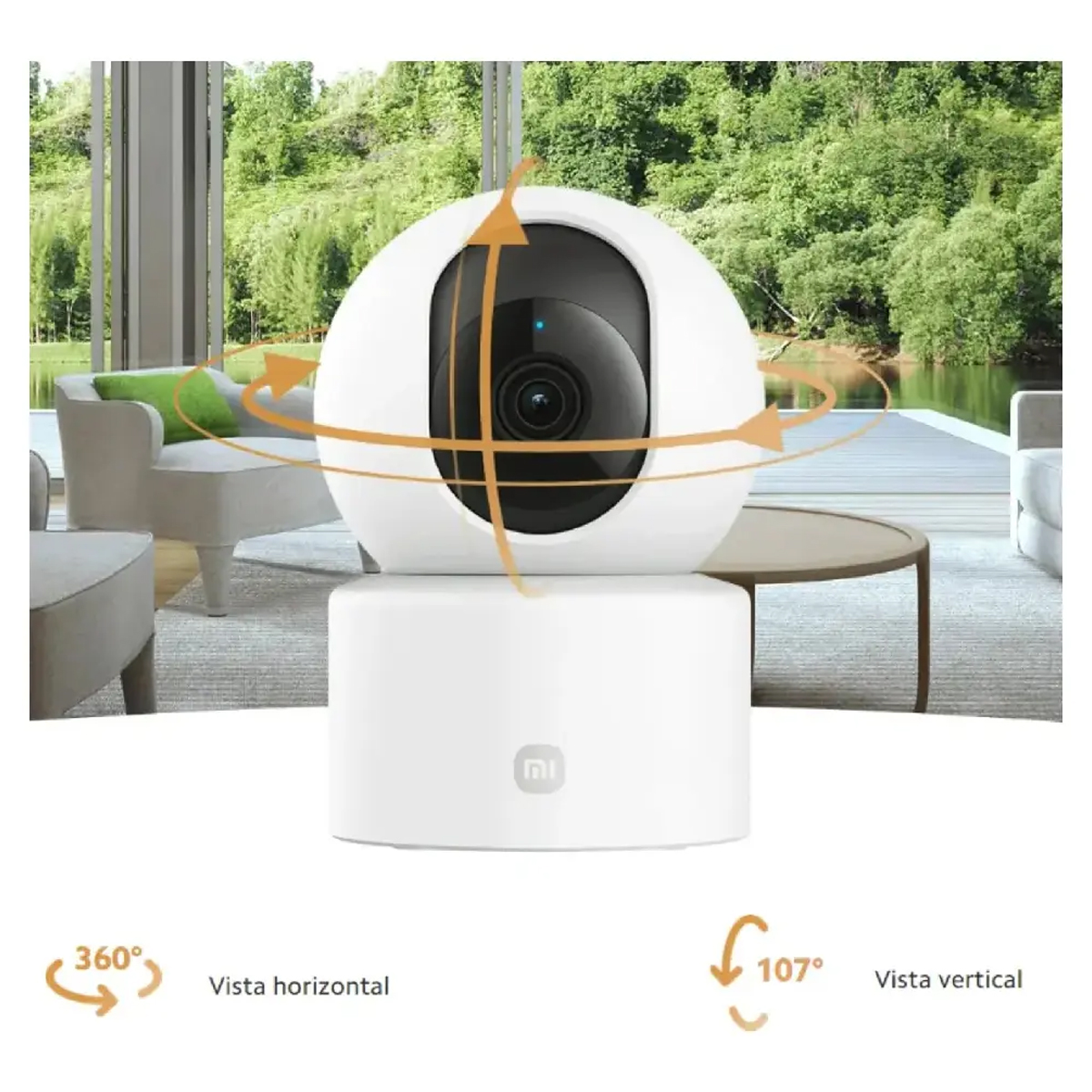 CÁMARA DE SEGURIDAD XIAOMI SMART CAMERA C301 IP WIFI INTERIOR 3 MP AUDIO BIDIRECCIONAL BLANCO - 3