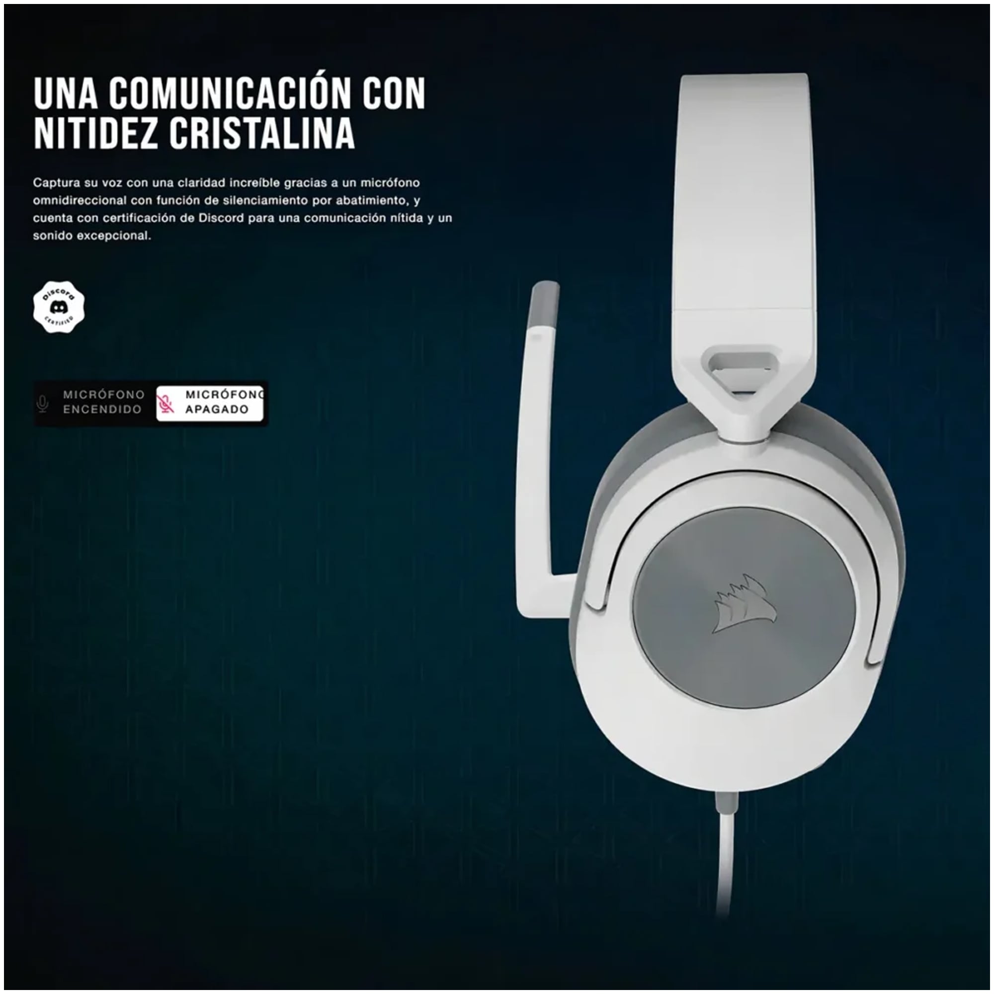 AURICULARES CORSAIR HS55 STEREO BLANCO - 2