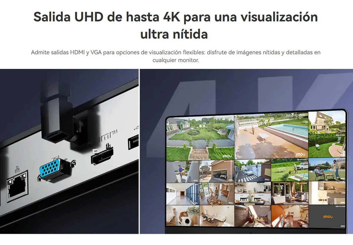 NVR IMOU N110W 10 CANALES WIFI DUAL BAND 4K H.265 NVR-N110W-8A0E - 4