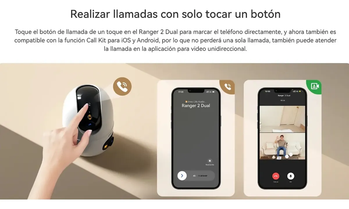 CÁMARA IMOU RANGER 2 DUAL 10MP DOBLE LENTE 5MP + 5MP PAN Y TILT - 2