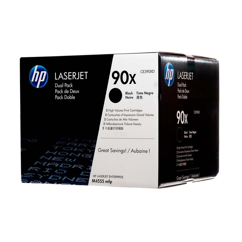 TONER HP CE390XD (90X) BLACK (PACK 2 CE390X) - 1