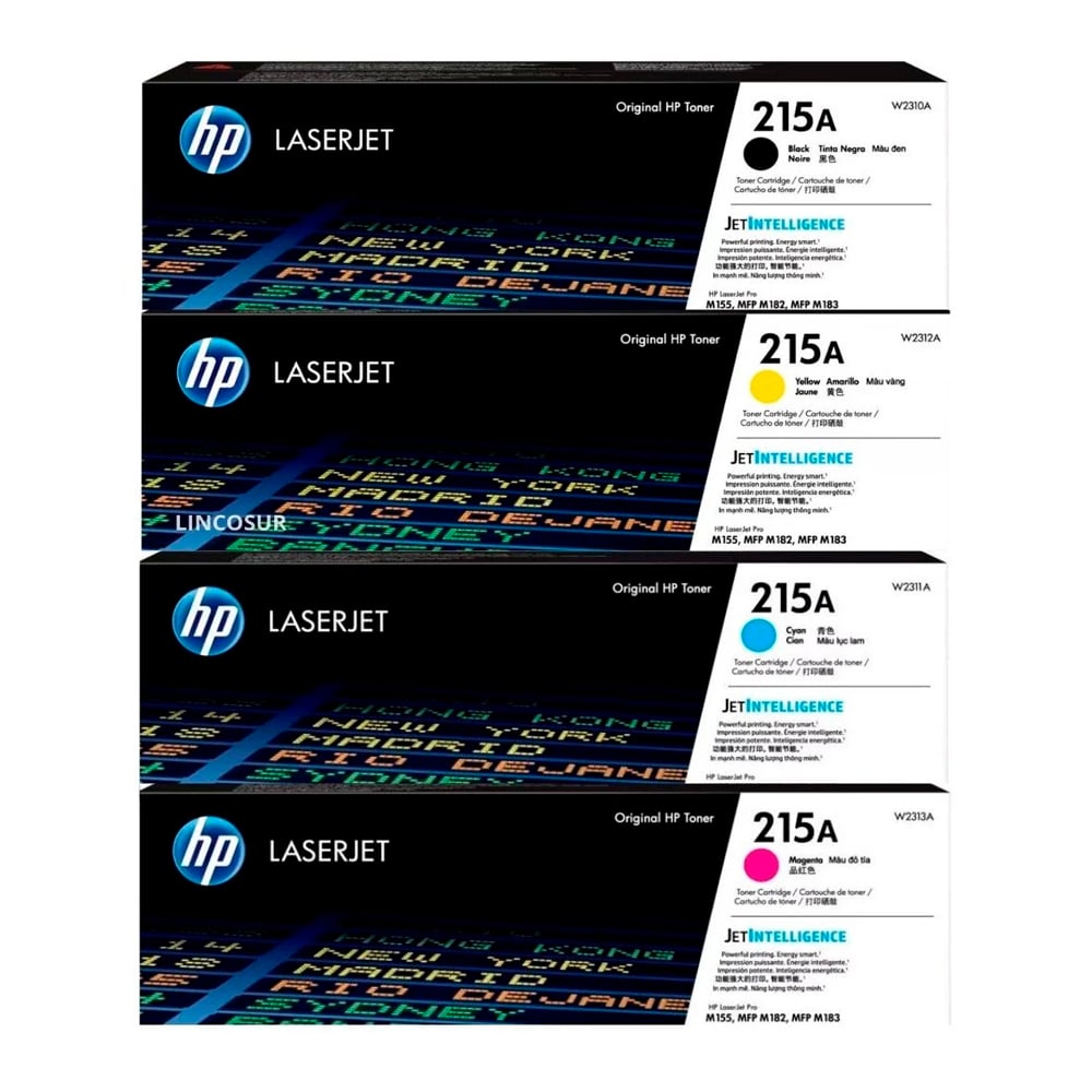 KIT TONER HP 215A CYAN MAGENTA AMARILLO NEGRO - 1