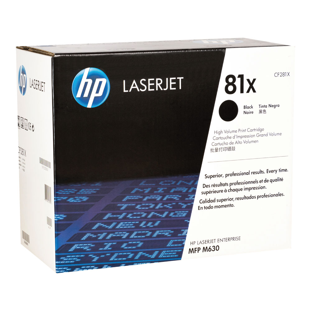 TONER HP 81X CF281X MFP M630/M604N NEGRO 25K PAG - 2