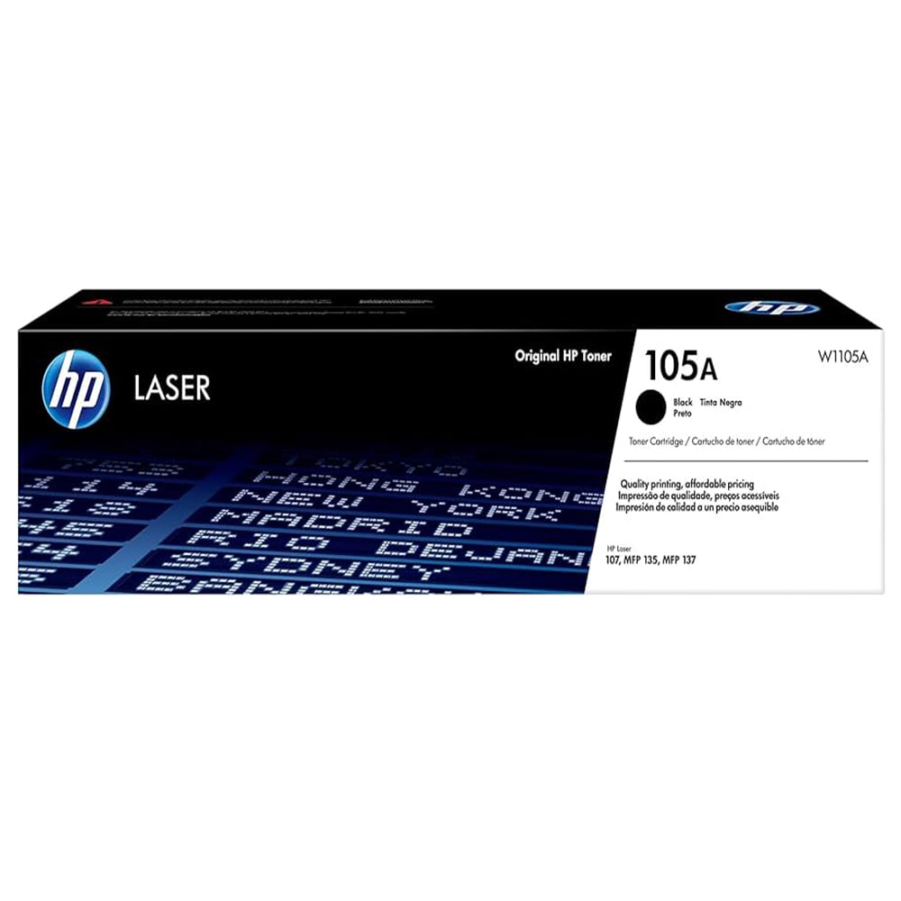 TONER HP 105A W1105A NEGRO LASER 107A/107W/135A/135W/137FNW 1K PAGINAS - 1