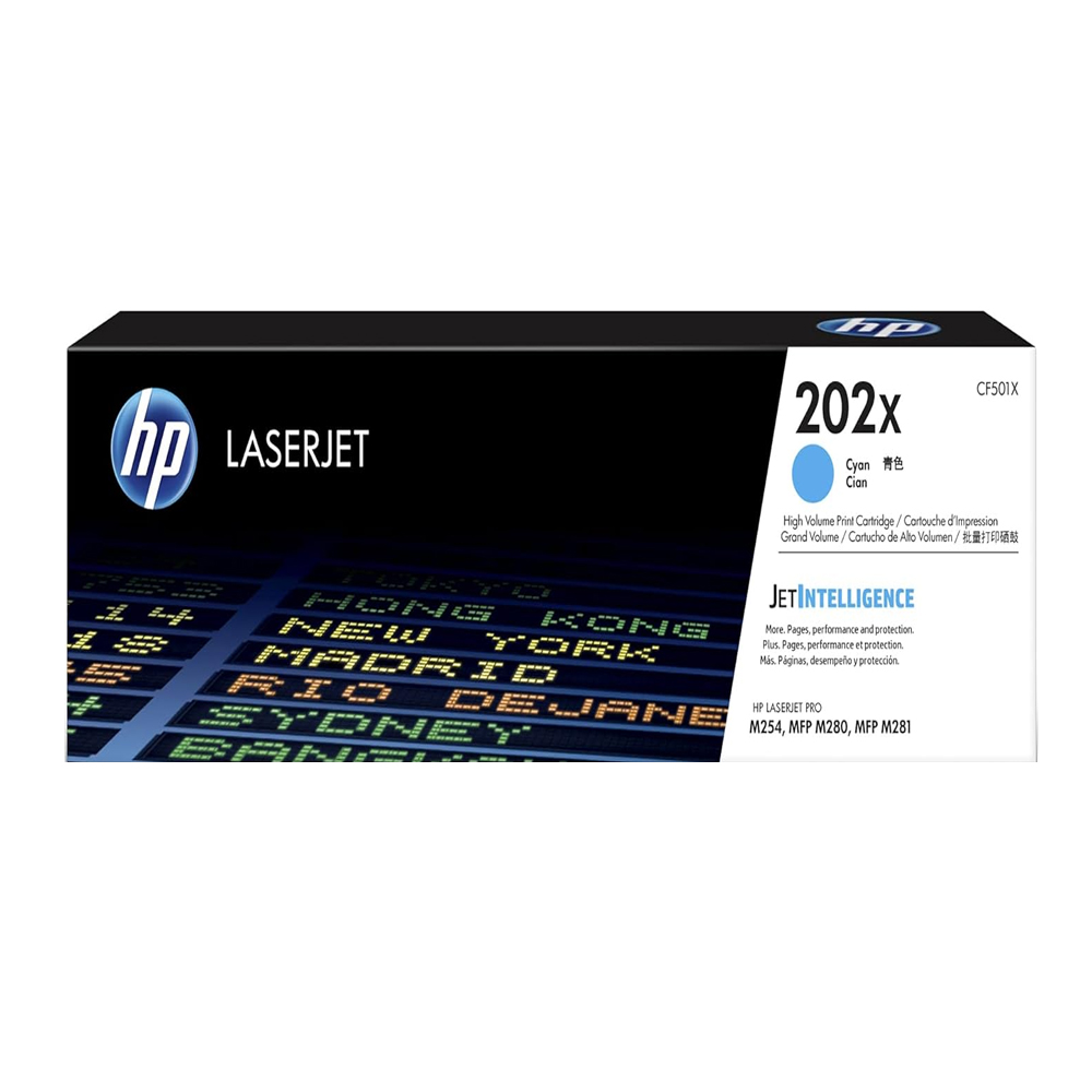 TONER HP 202X CIAN (CF501X) LASERJET M254/M281 2500 PAG - 1