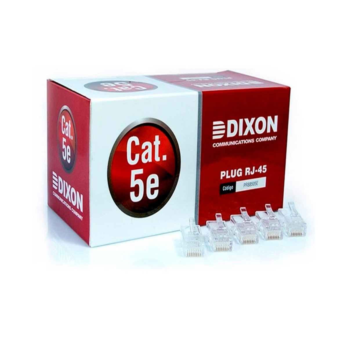 CONECTOR RJ45 DIXON CAT 5E PR88505E-CN BOLSA X 100 UNIDADES - 1